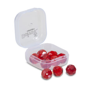 Doiyo S'zuki Faceted Glass Beads Red