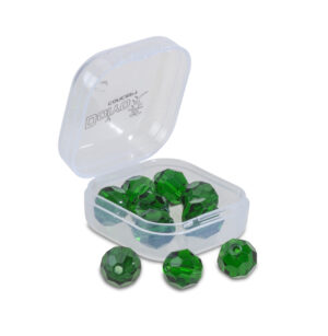 Doiyo S'zuki Faceted Glass Beads Green